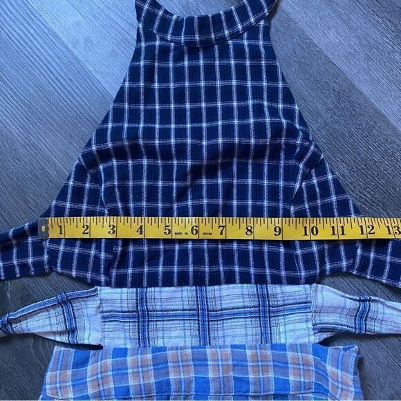 Urban Outfitters Plaid Halter Apron Dress XS Cottagecore Festival Summer - Picture 9 of 12